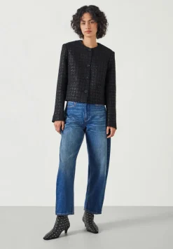hush Jackets & Coats|Ester Sequin Boucle Jacket Black