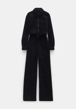hush Jumpsuits|Evelyn Cord Jumpsuit Black