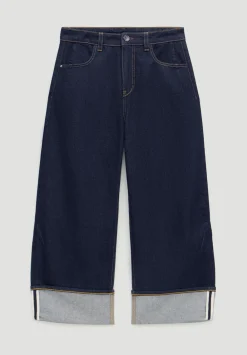 hush Jeans|Faith Turn Up Barrel Leg Jeans Rinse wash