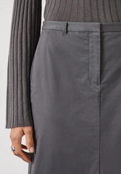 hush Skirts|Farrah Column Maxi Skirt Grey