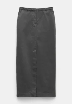 hush Skirts|Farrah Column Maxi Skirt Grey