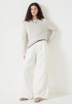 hush Jumpers & Cardigans|Fine Knit Wool Blend Jumper OATMEAL MARL
