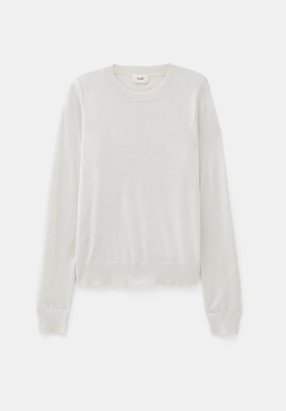 hush Jumpers & Cardigans|Fine Knit Wool Blend Jumper OATMEAL MARL