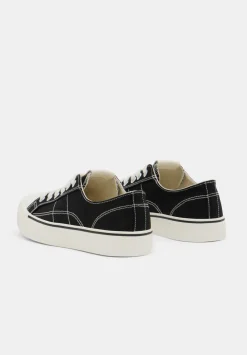 hush Trainers|Finley Canvas Trainers Washed Black