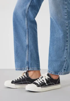 hush Trainers|Finley Canvas Trainers Washed Black