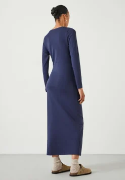hush Dresses|Frankie Gather Maxi Dress Navy