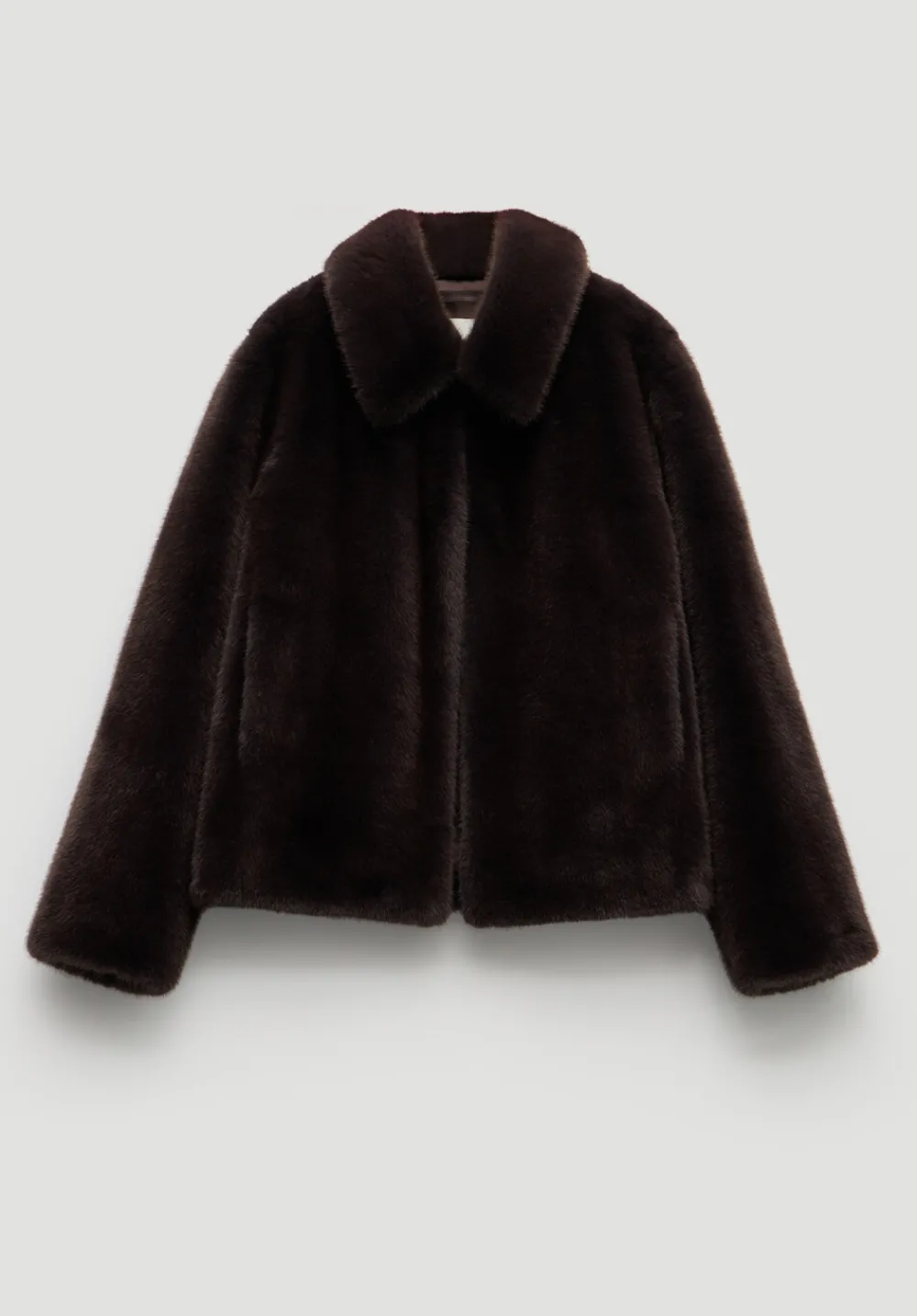 hush Jackets & Coats|Freya Faux Fur Coat Chocolate brown