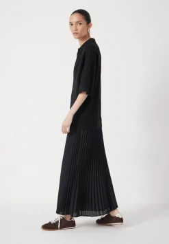 hush Dresses|Gabriela Polo Knit Dress Black