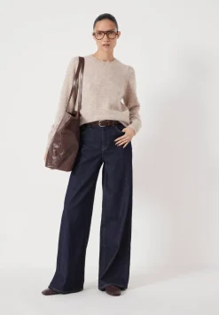 hush Jumpers & Cardigans|Gathered Shoulder Wool Blend Jumper Off White