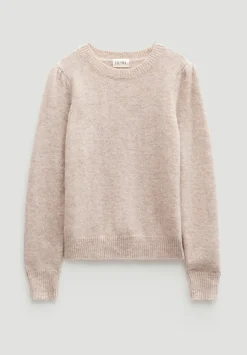 hush Jumpers & Cardigans|Gathered Shoulder Wool Blend Jumper Off White