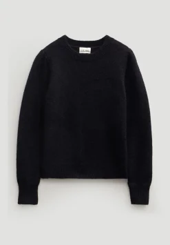 hush Jumpers & Cardigans|Gathered Shoulder Wool Blend Jumper Black