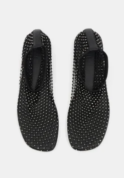 hush Flats|Gem Mesh Flats Black