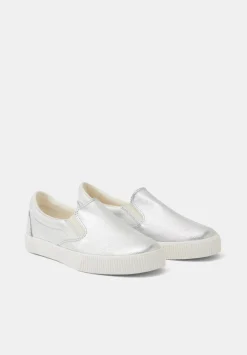 hush Trainers|Flats|Gili Slip On Trainers Silver