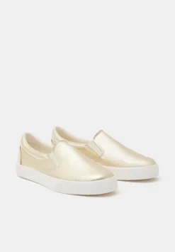 hush Trainers|Flats|Gili Slip On Trainers Gold