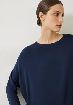 hush Tops & T-Shirts|Gillian Wide Jersey Top Midnight
