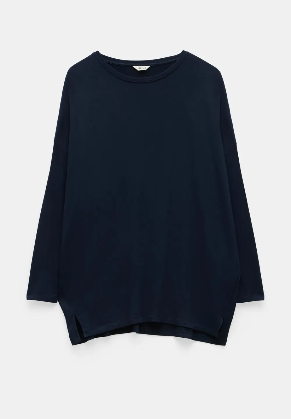 hush Tops & T-Shirts|Gillian Wide Jersey Top Midnight
