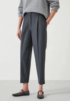 hush Trousers|Ginny Tapered Leg Trousers DARK GREY