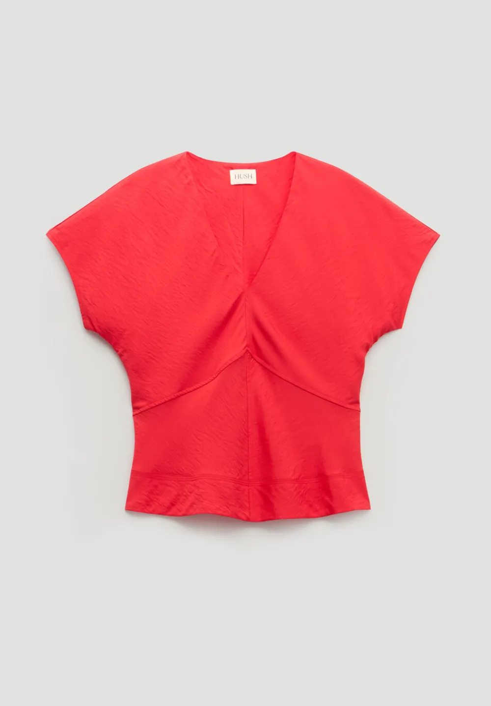 hush Tops & T-Shirts|Shirts & Blouses|Grace Air Flow Short Sleeve Top Bright Red