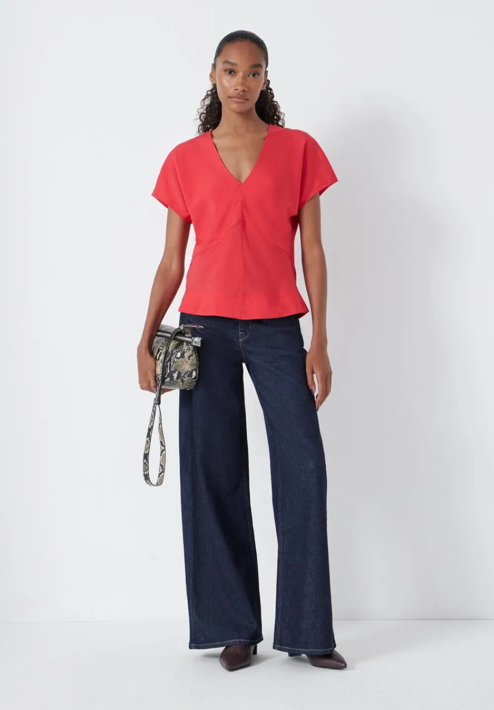 hush Tops & T-Shirts|Shirts & Blouses|Grace Air Flow Short Sleeve Top Bright Red