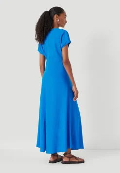 hush Dresses|Grace Air Flow V-Neck Maxi Dress Sapphire Blue
