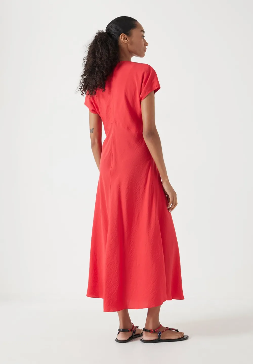 hush Dresses|Grace Air Flow V-Neck Maxi Dress True Red