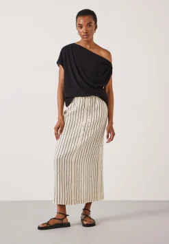 hush Shirts & Blouses|Grace Asymmetric Top Black