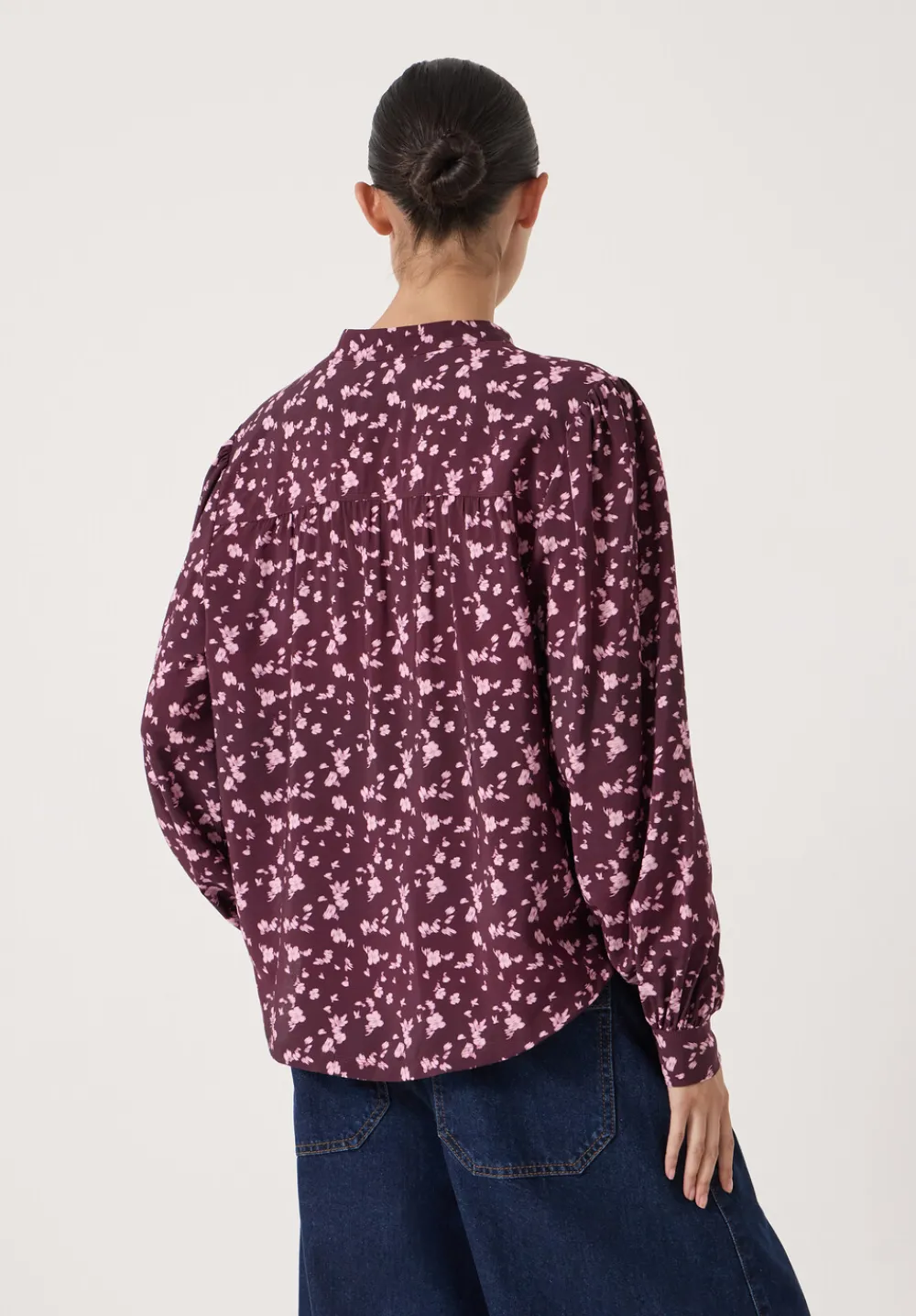 hush Shirts & Blouses|Harlow Tie Front Detail Blouse Ditsy Floral Purple