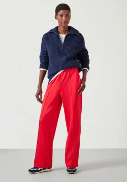 hush Joggers & Leggings|Trousers|Harrison Pintuck Joggers Bright Red