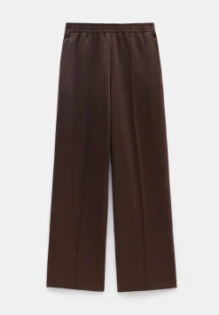 hush Joggers & Leggings|Trousers|Harrison Pintuck Joggers Chocolate brown