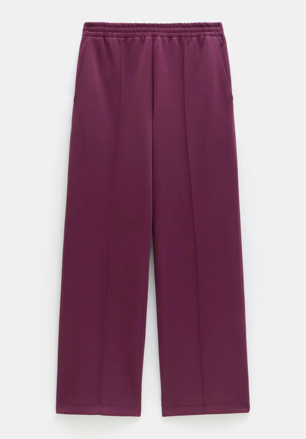 hush Joggers & Leggings|Trousers|Harrison Pintuck Joggers Wine Red