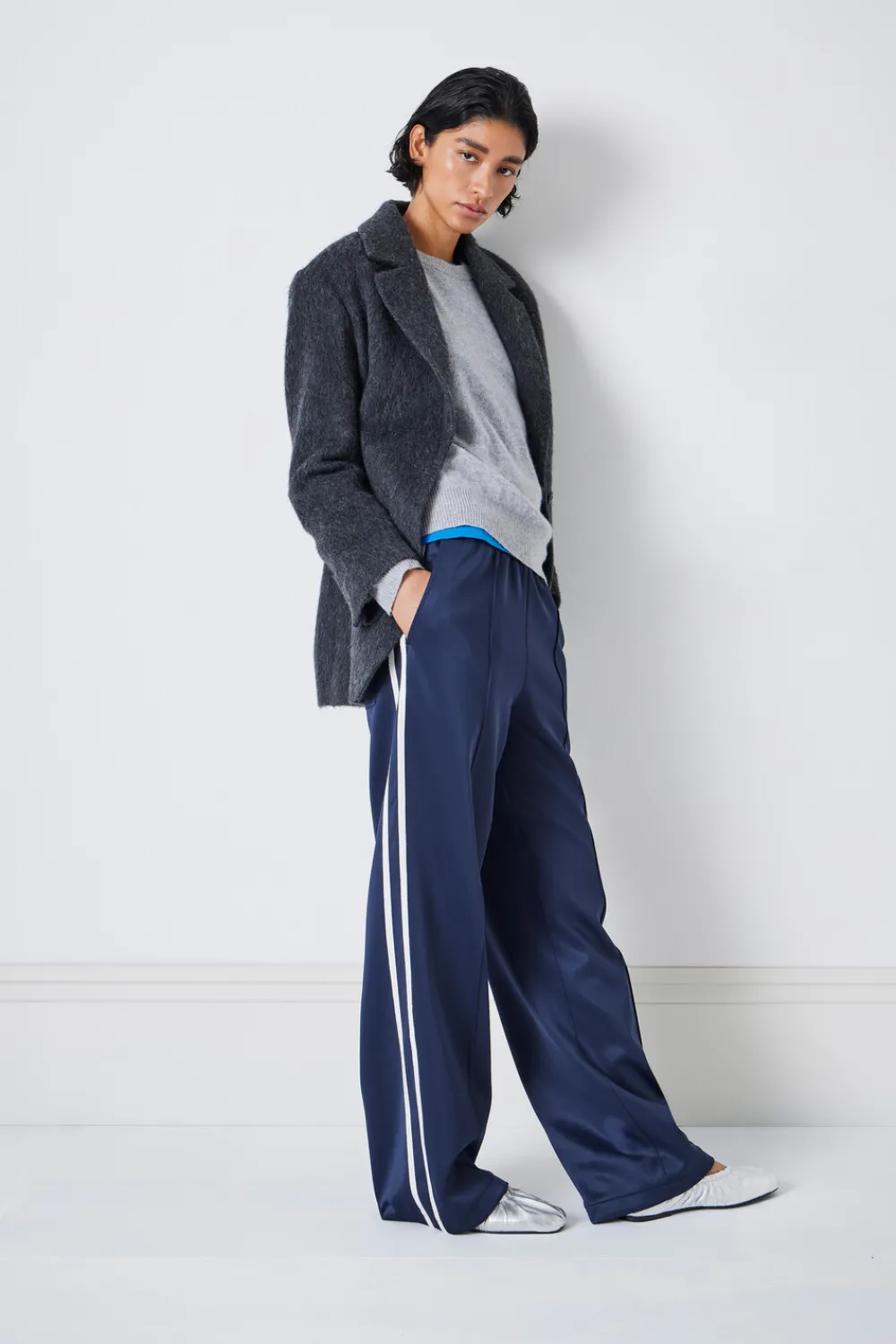 hush Joggers & Leggings|Trousers|Harrison Side Stripe Joggers Midnight Navy