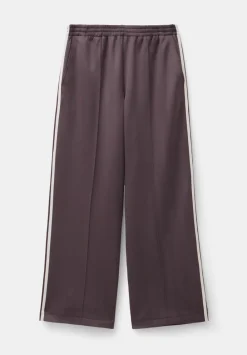 hush Joggers & Leggings|Trousers|Harrison Side Stripe Joggers Raisin Brown