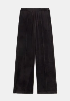 hush Joggers & Leggings|Harrison Velvet Pintuck Joggers Raisin Brown