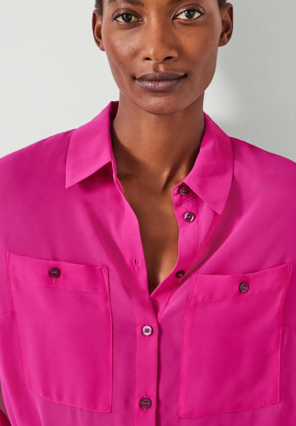 hush Shirts & Blouses|Havana Sheer Shirt Bright Magenta