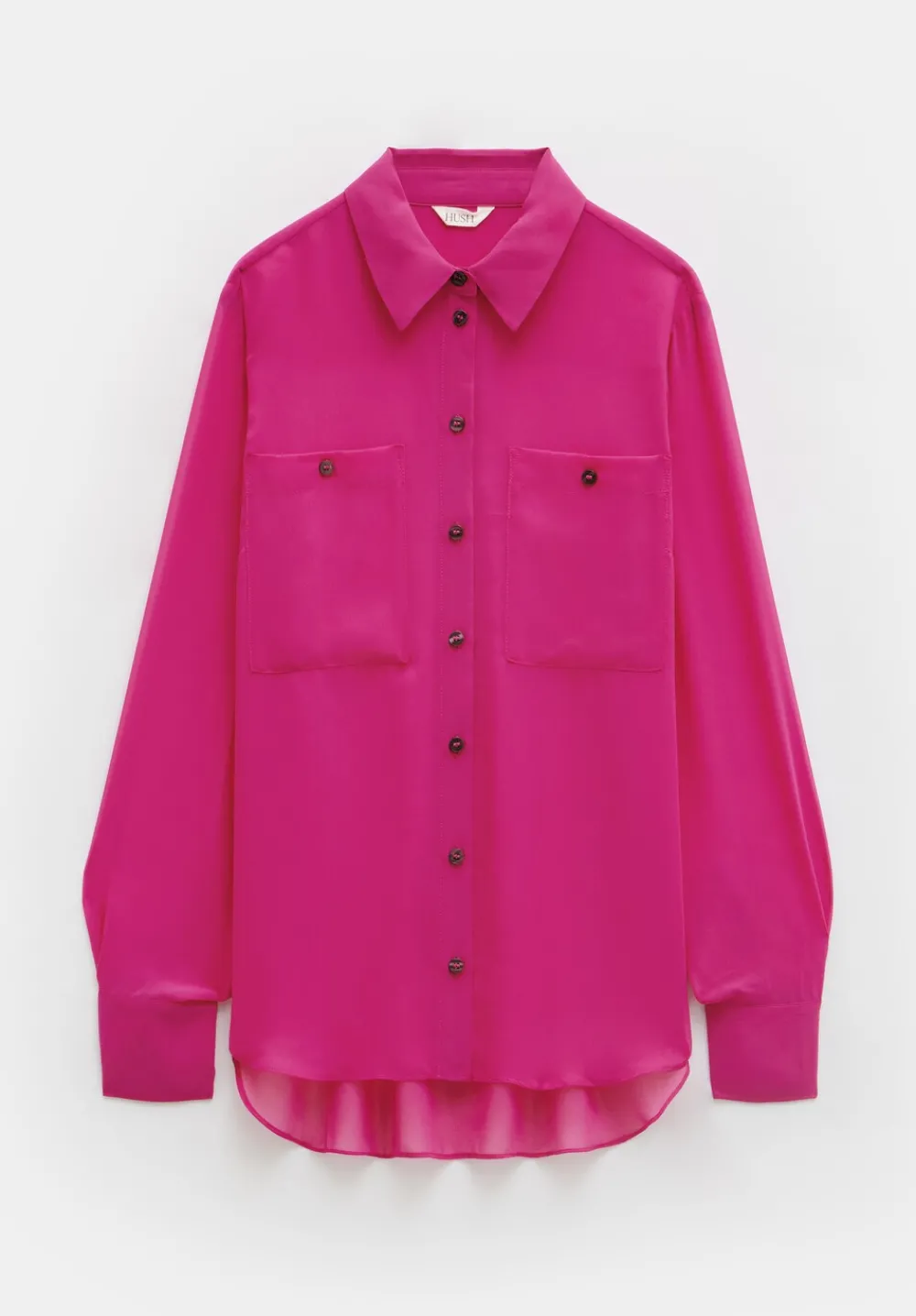 hush Shirts & Blouses|Havana Sheer Shirt Bright Magenta