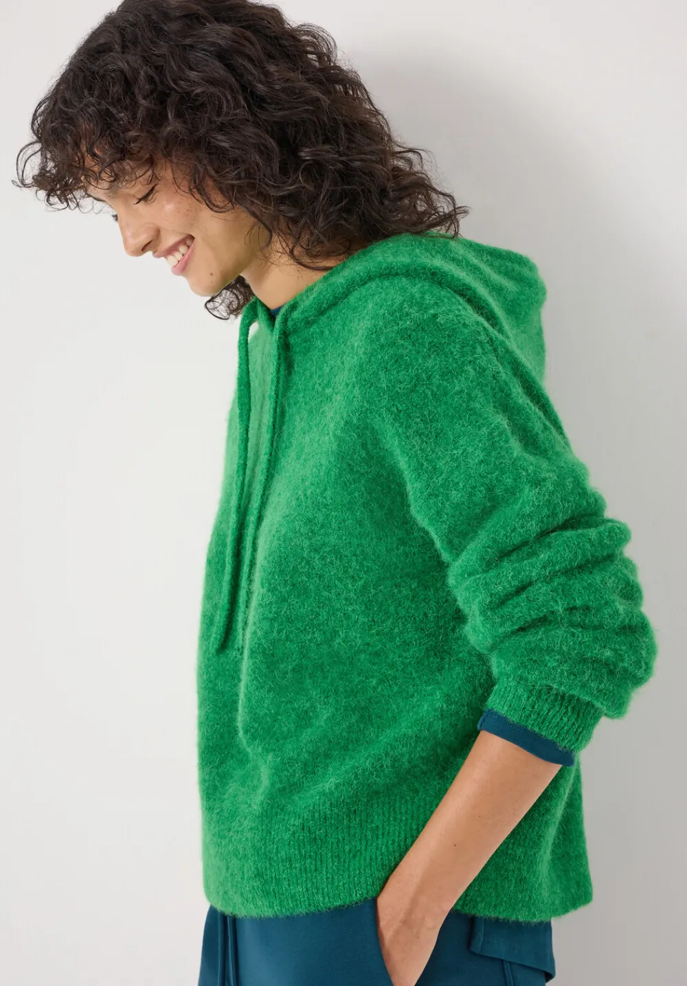 hush Sweatshirts & Hoodies|Jumpers & Cardigans|Hazel Alpaca Wool Hoodie Bright Green