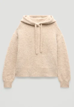 hush Sweatshirts & Hoodies|Jumpers & Cardigans|Hazel Alpaca Wool Hoodie OATMEAL MARL