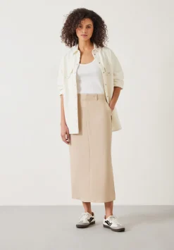 hush Skirts|Heidi Midi Skirt Sand