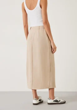 hush Skirts|Heidi Midi Skirt Sand
