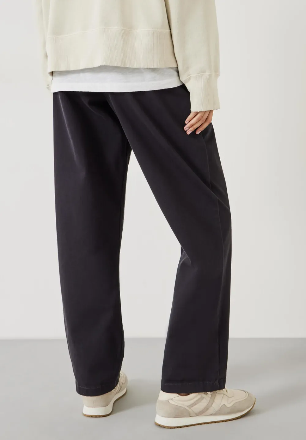 hush Trousers|Imogen Cotton Trousers Washed Black