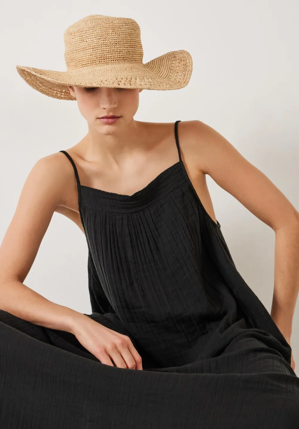 hush Hats|India Weave Floppy Hat Natural