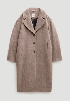 hush Jackets & Coats|Italian Wool Cocoon Coat Oatmeal Grey