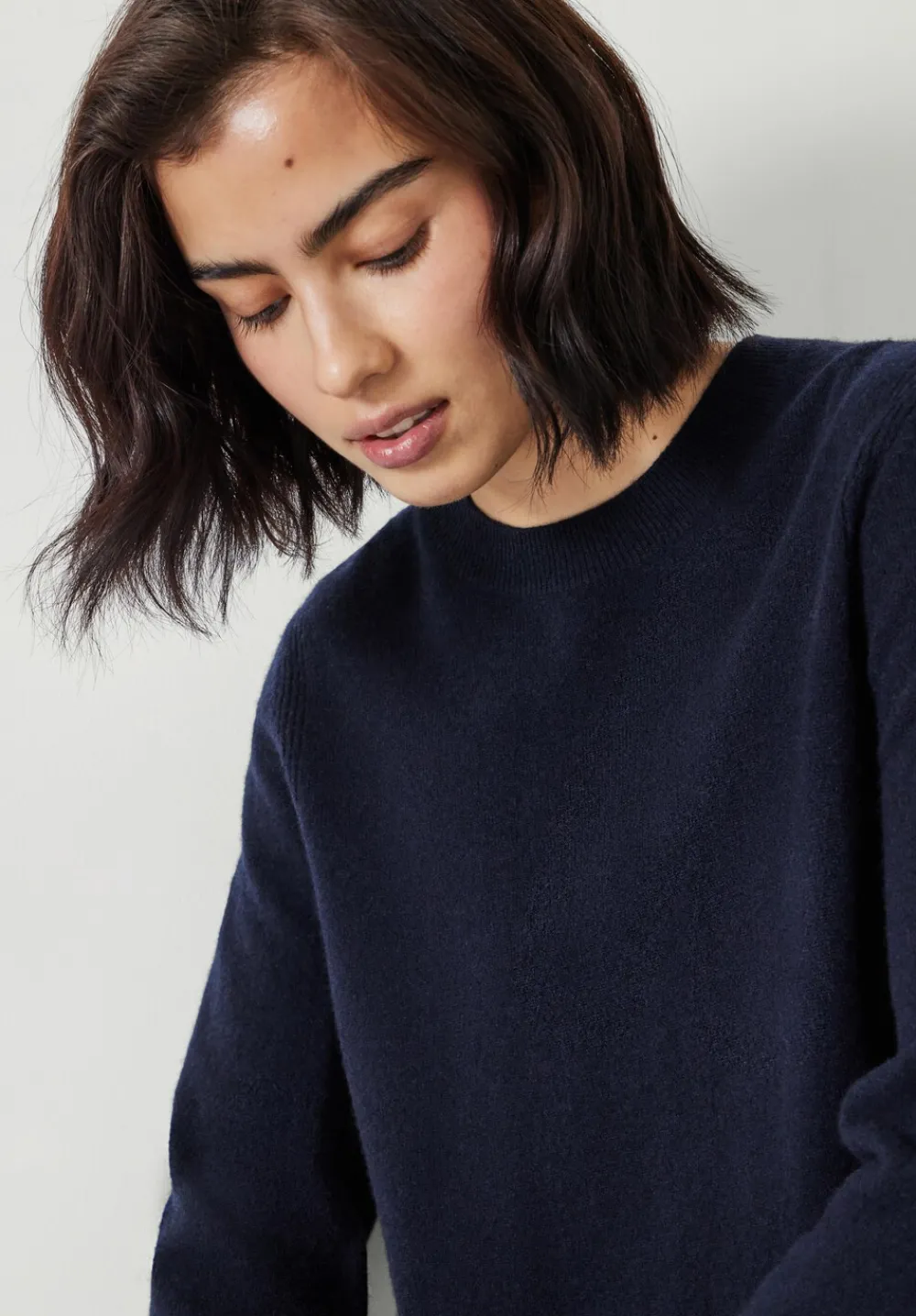 hush Jumpers & Cardigans|Ivy Fine Merino Crew Jumper Navy