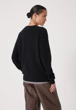 hush Jumpers & Cardigans|Ivy Merino Wool Jumper Black