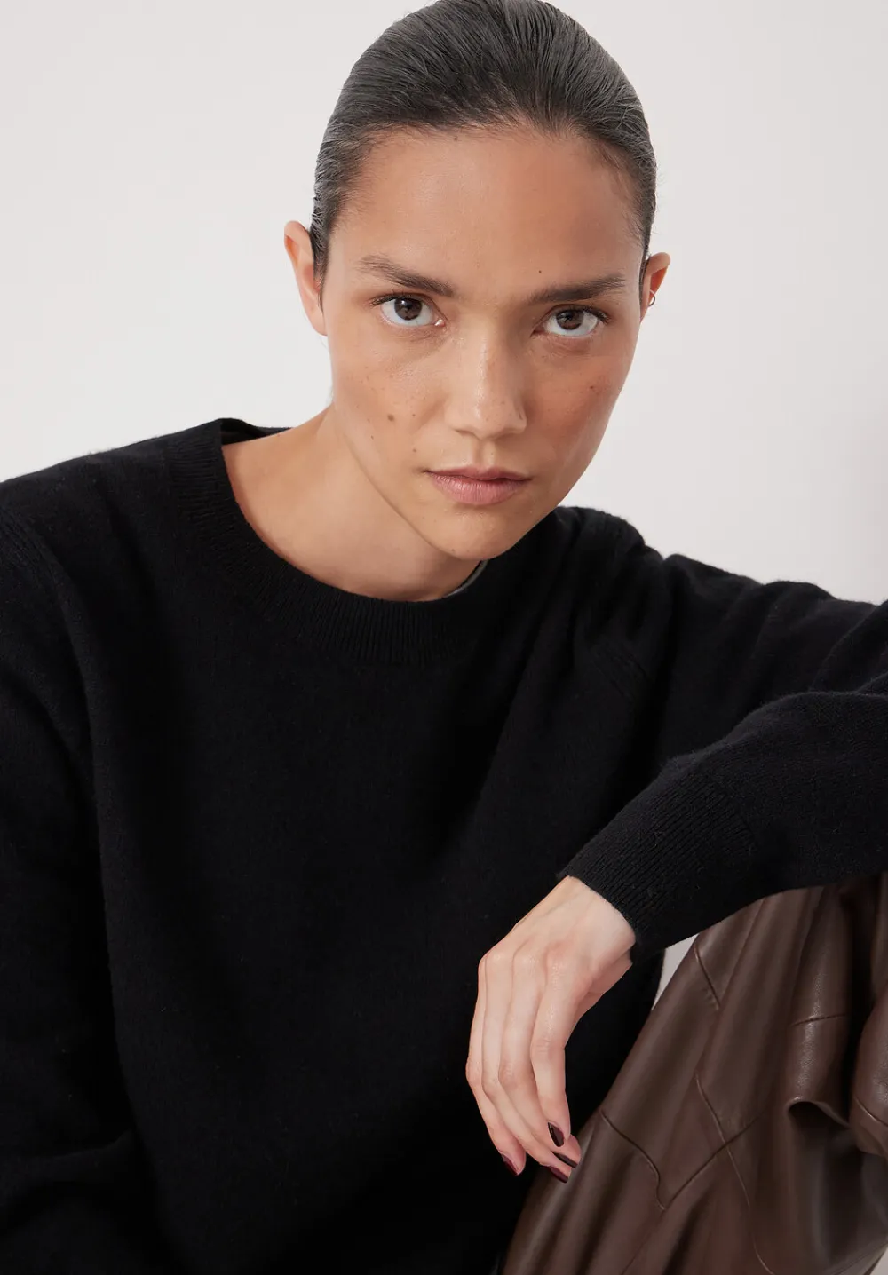 hush Jumpers & Cardigans|Ivy Merino Wool Jumper Black