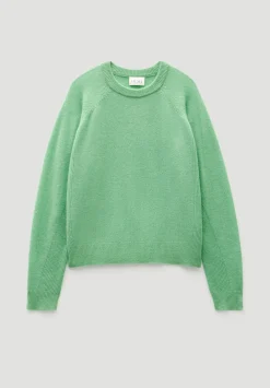 hush Jumpers & Cardigans|Jasmine Cashmere Rib Detail Jumper Apple Green