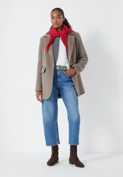 hush Jackets & Coats|Jayde Italian Wool Blazer Oatmeal Grey
