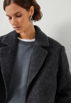 hush Jackets & Coats|Jayde Italian Wool Blazer Charcoal Grey