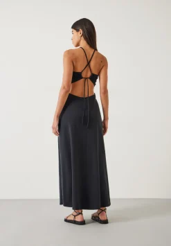 hush Dresses|Jemma Cotton Jersey Cut-out Dress Black