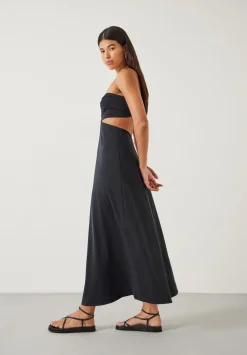 hush Dresses|Jemma Cotton Jersey Cut-out Dress Black